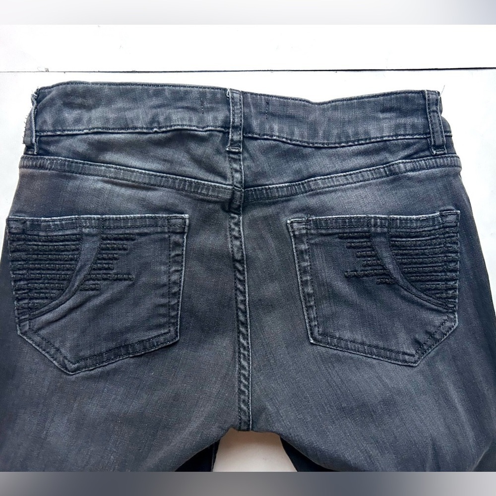 Maje Black Gray Low Rise Skinny Jeans Size Small / 36 long - Picture 8 of 11